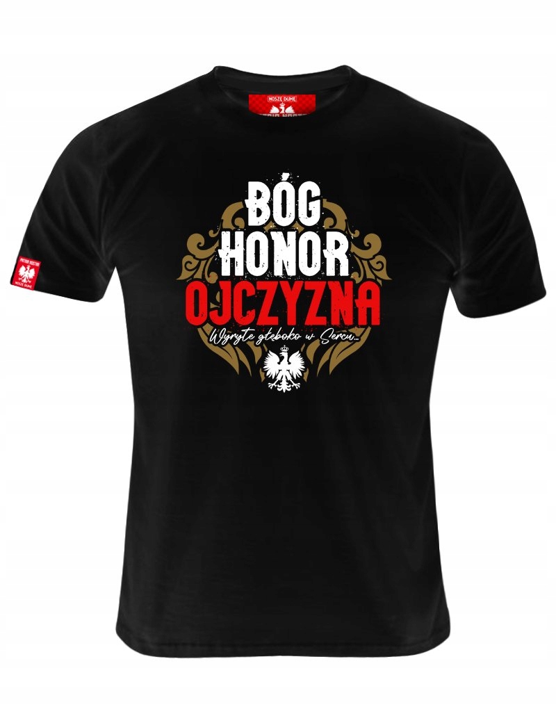 

Koszulka Patriotyczna z orłem Bóg Honor Ojczyzna