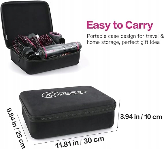 SUSZARKA DO WŁOSÓW 4w1 CIEPŁE POWIETRZE SZCZOTKO LOKÓWKA ZESTAW WeChip1000W Moc 1000 W