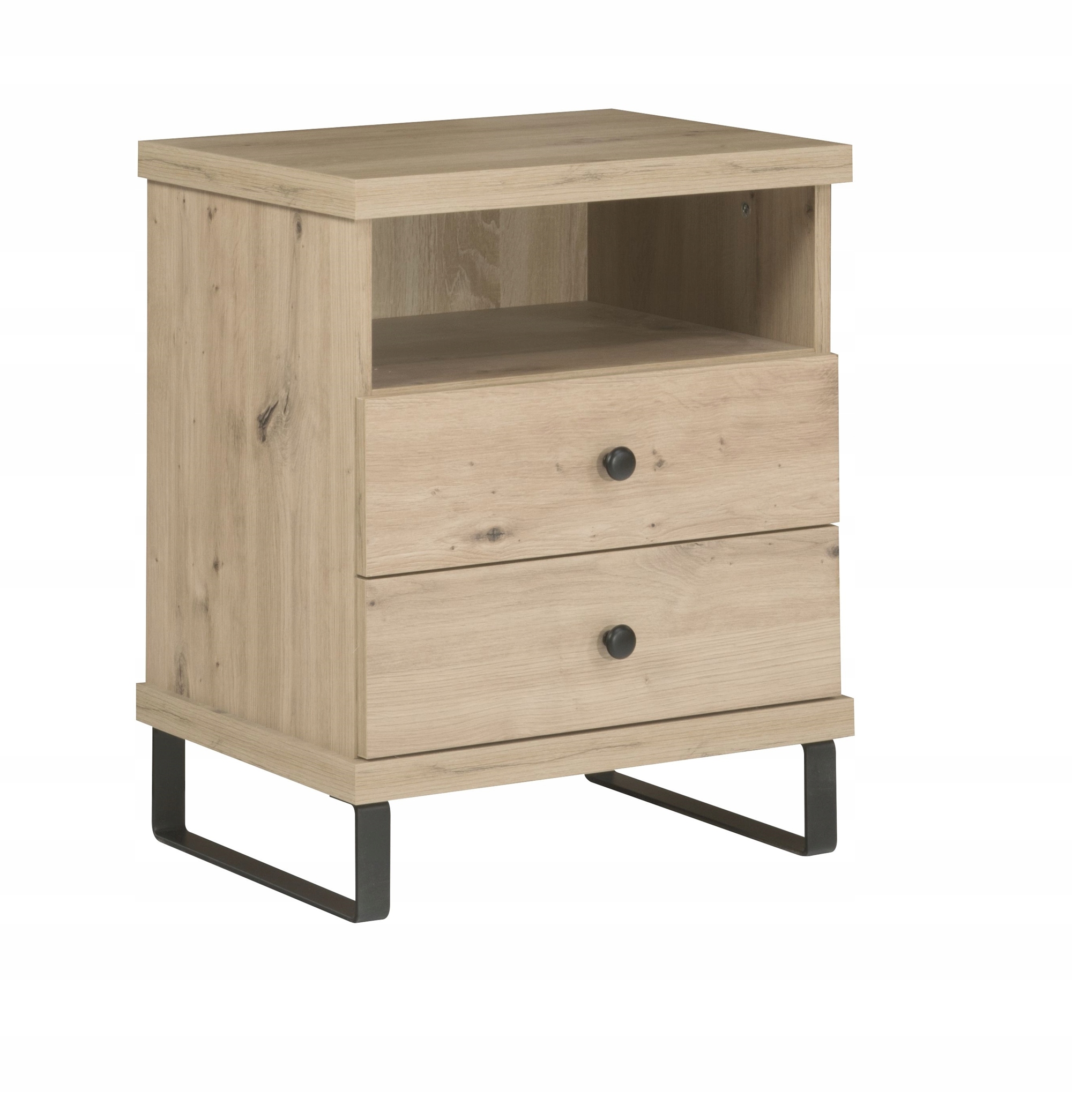 

Szafka nocna Cali C17 Loft z metalowymi nogami