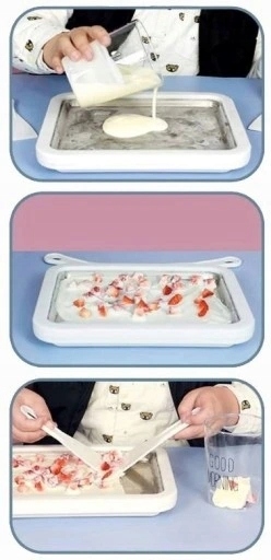 PATELNIA MASZYNKA DO LODÓW TAJSKICH DOMOWE LODY Model Ice Cream Pan