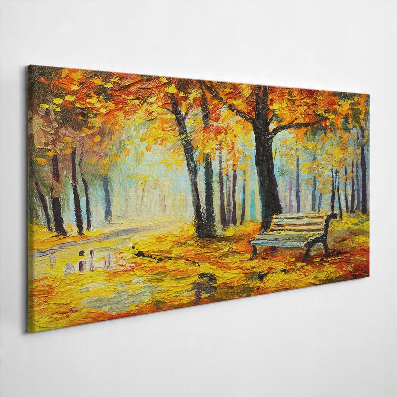 

Foto-obraz na ścianę Park Jesień Ławka Las 120x60