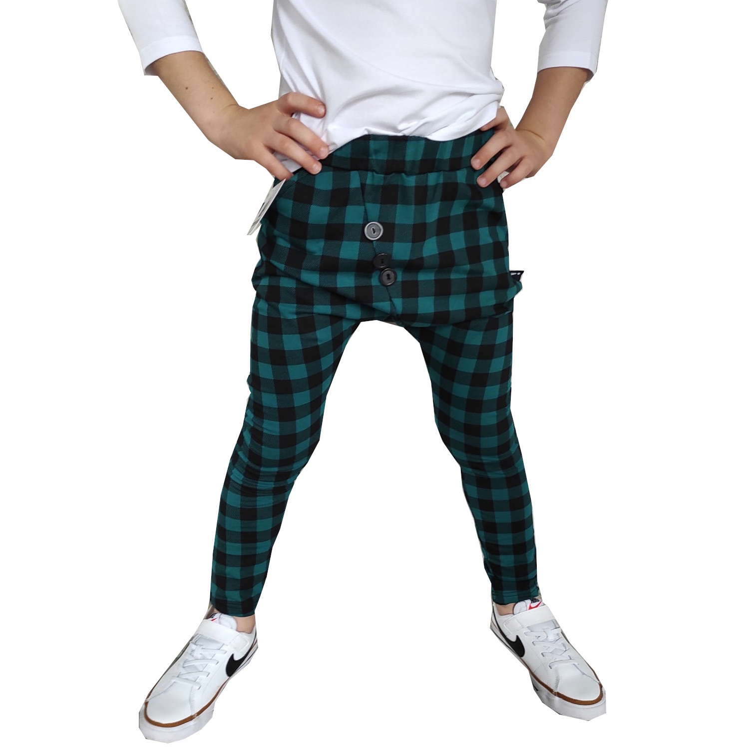 

Spodnie butelka krata Style Kids 140