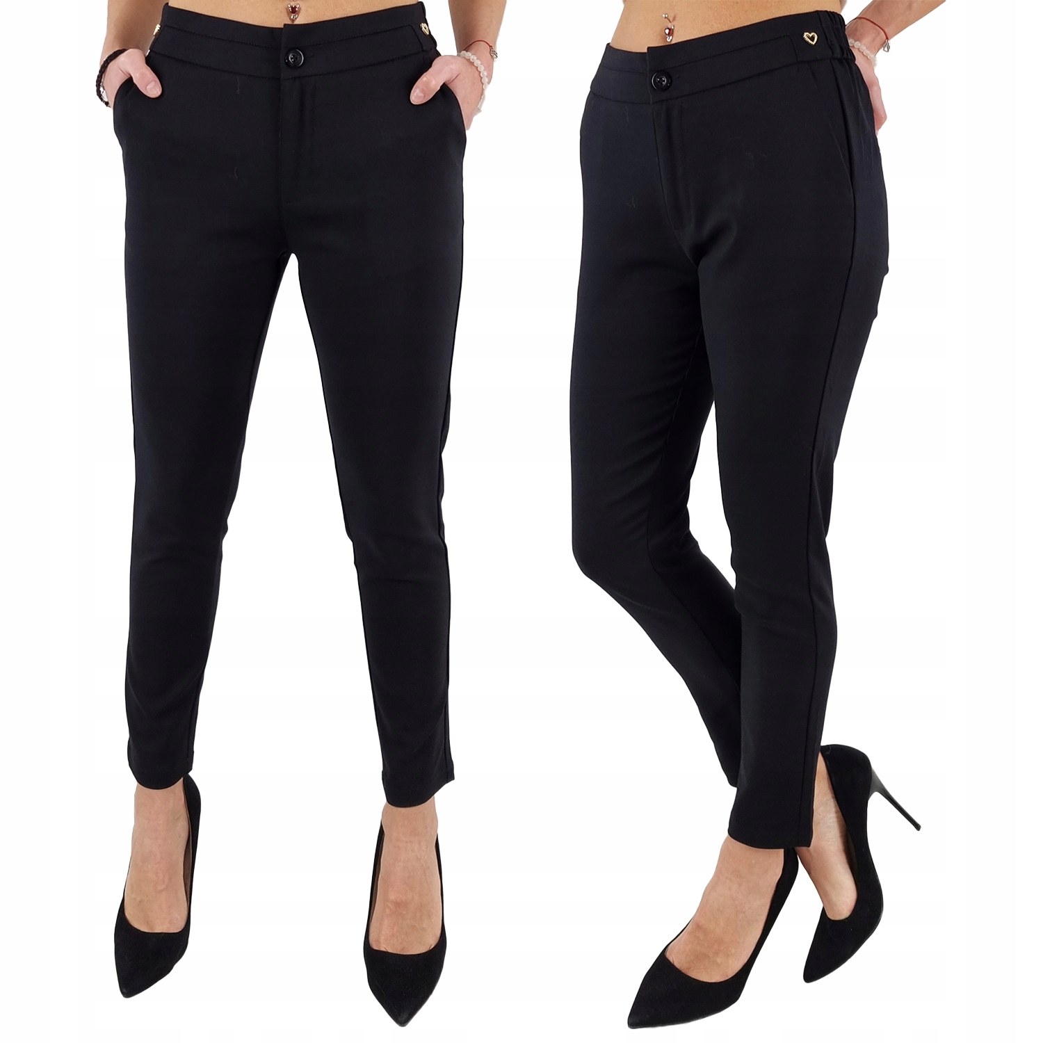 #elegantní Dámské Kalhoty Gumička 7/8 Freesia#