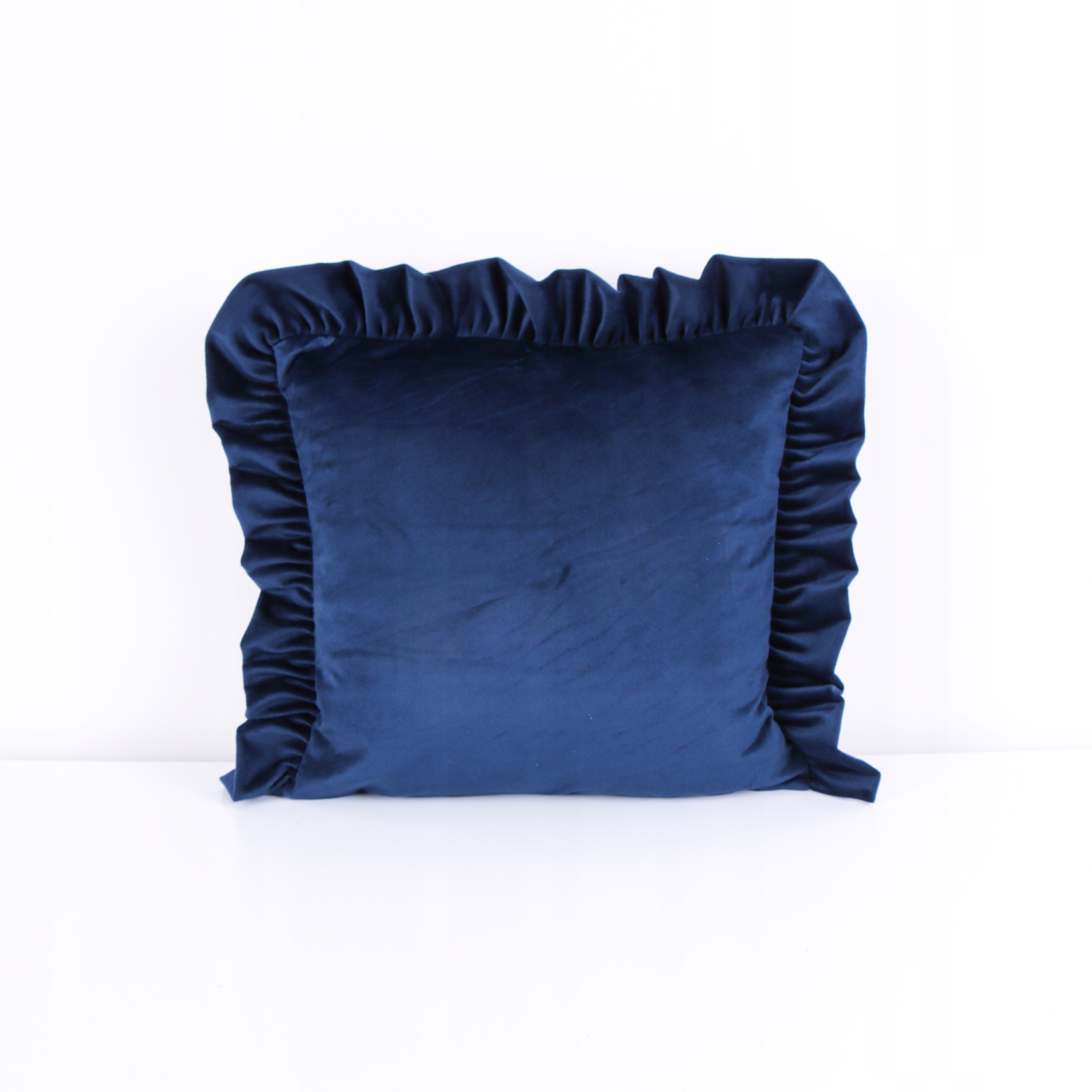 Poszewka welurowa z falbanką 50x50 welwet kolory Wymiary poduszki 50x50cm