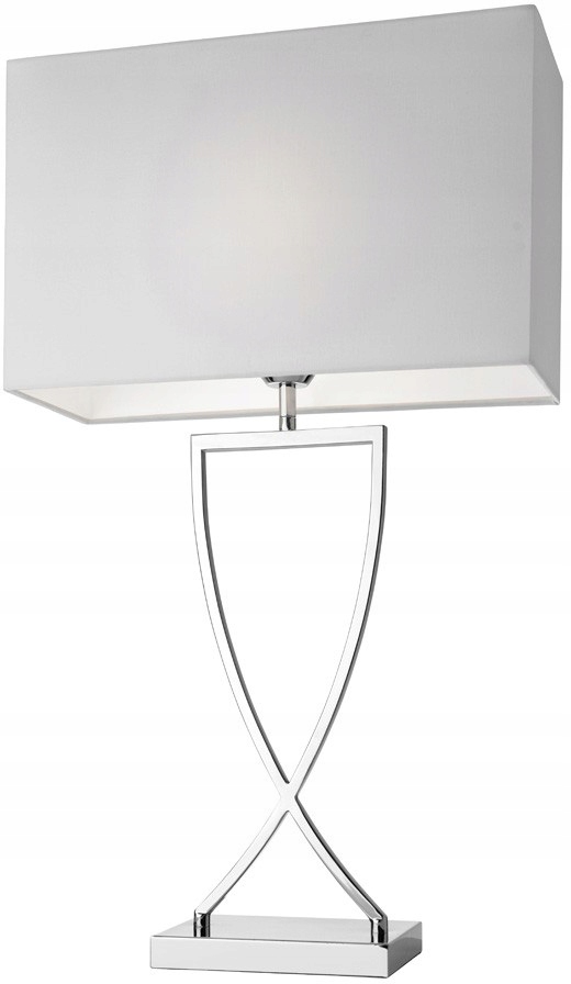 Stolová lampa Fischer & Honsel Anni biela, strieborná 40 W