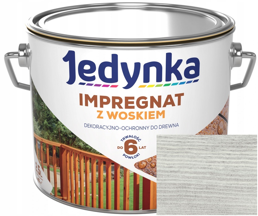 

Jedynka Impregnat Drewna Z Woskiem Szary 2.5L