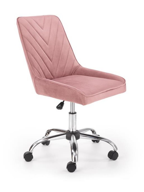 Zgrabne krzesło RICO obrotowe młodzieżowe- różowe Kolekcja MŁODZIEŻOWE