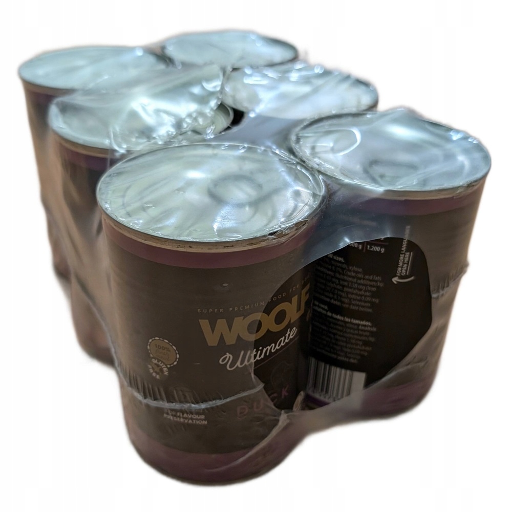 Levně Woolf Ultimate Dog Can Duck Krmivo Vlhké Monoproteinové Kachna Svařovací