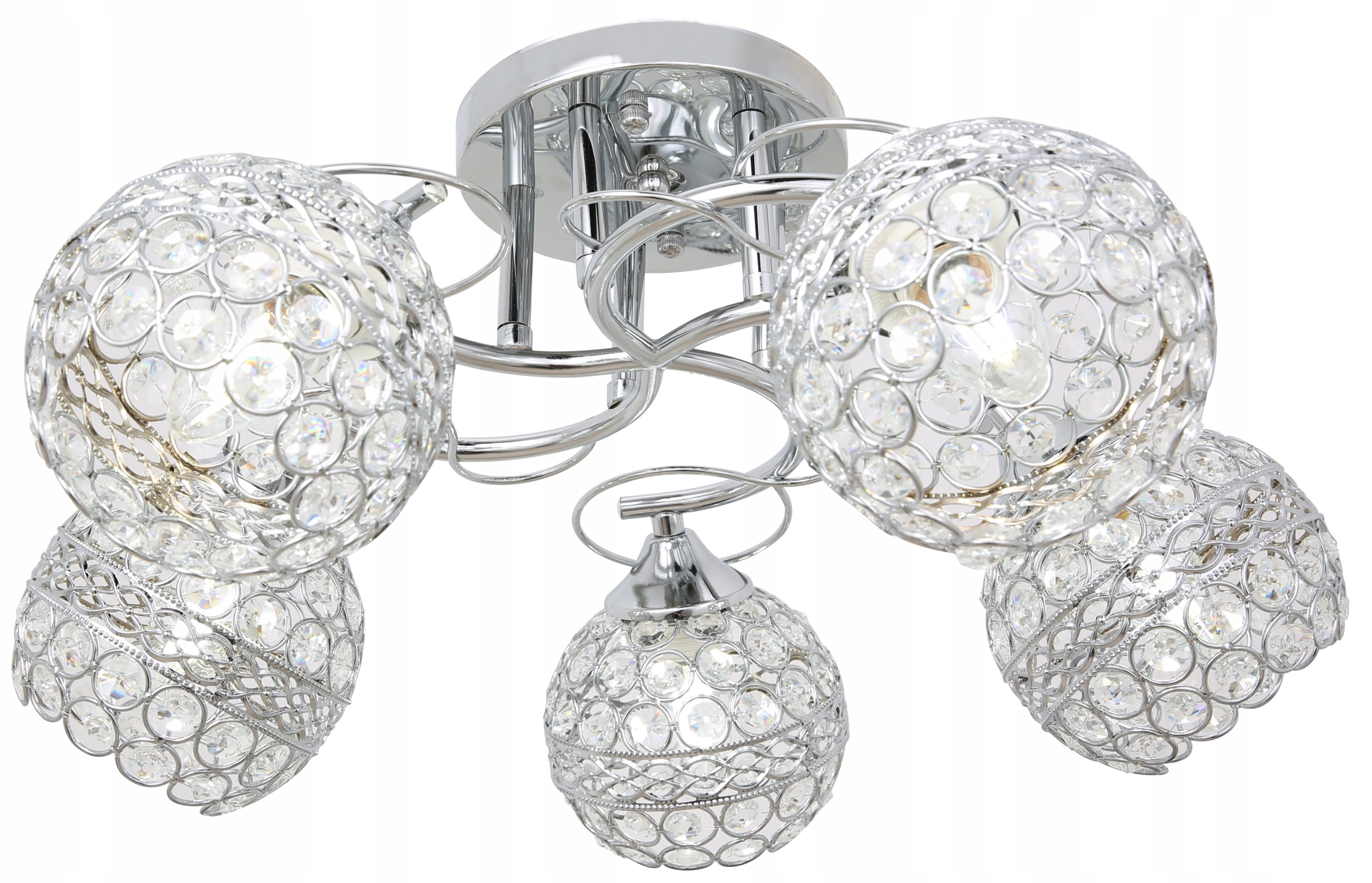 

Lampa Led Sufitowa Żyrandol Plafon Led Kryształ