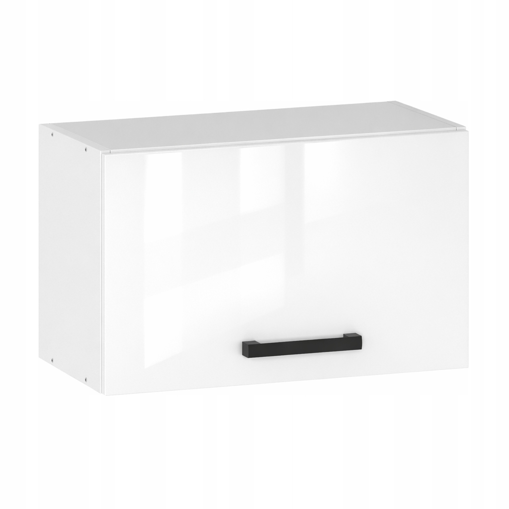Kuchyňská skříňka Závěsná 50 cm Horní Pod Okap Bílý Lesk 1 Přední Okapová