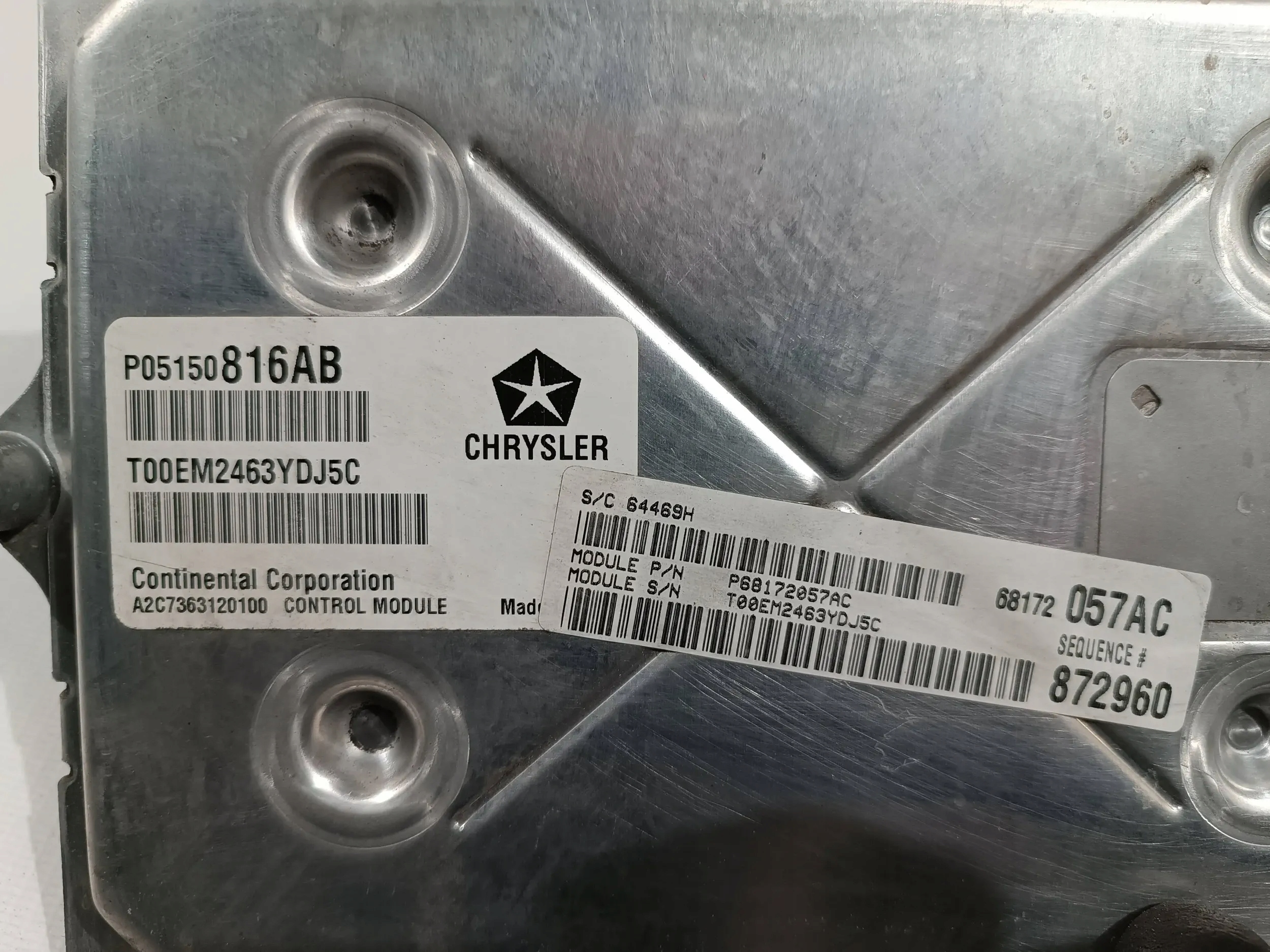 control unit computer of the engine ECU Durango RAM 1500 Cherokee 5.7 v8 2014