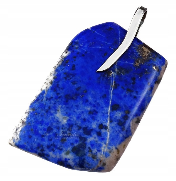 Lapis Lazuli Nádherný Velký Přívěsek Stříbro 925