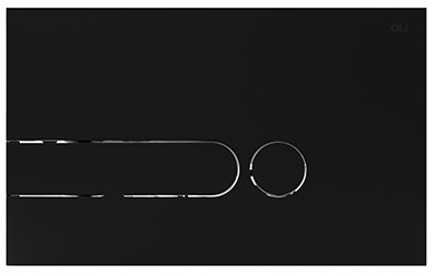 Splachovací tlačítko Koło Slim SLIM2 černé pro rám ekvivalent 94131004