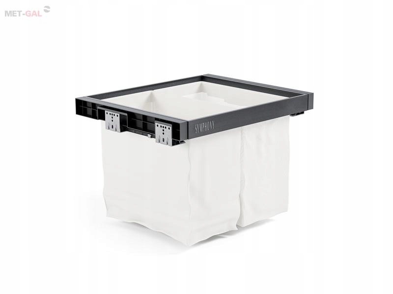 Kosz z workiem Symphony WB-676 800 antracy