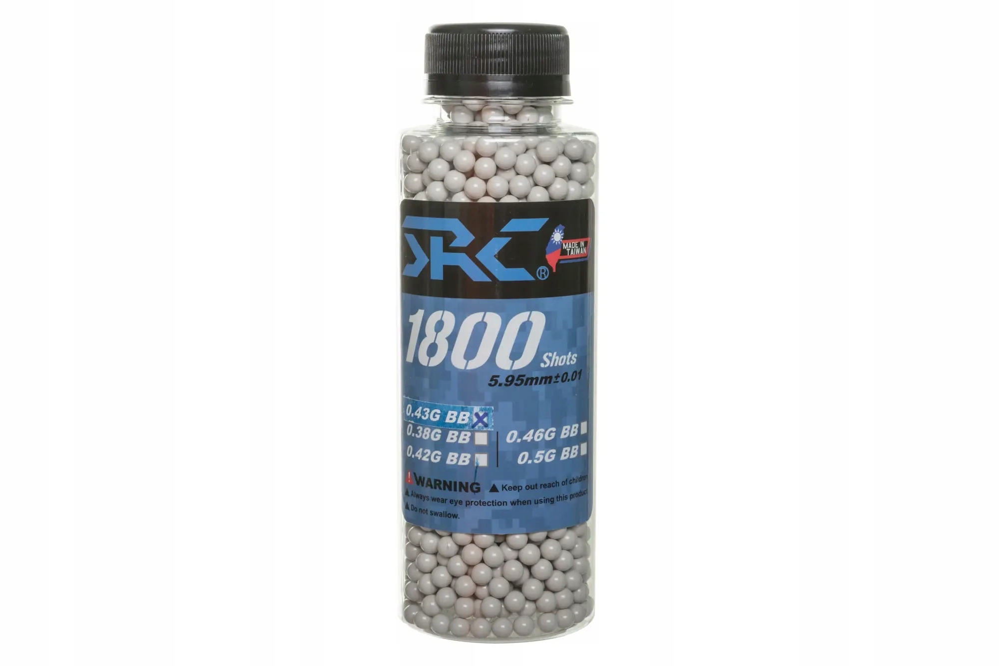 Kuličky Src 0.43 g láhev 1800 kusů bílé