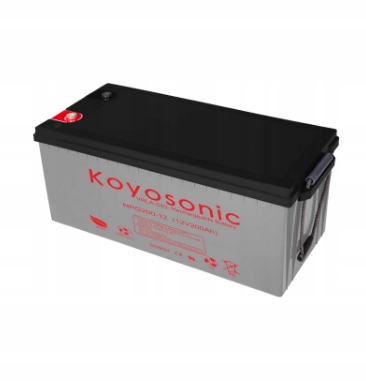 Koyosonic Akumulator Vrla Żelowy NPG200-12 12V 200Ah 17KG Żywotność 12LAT