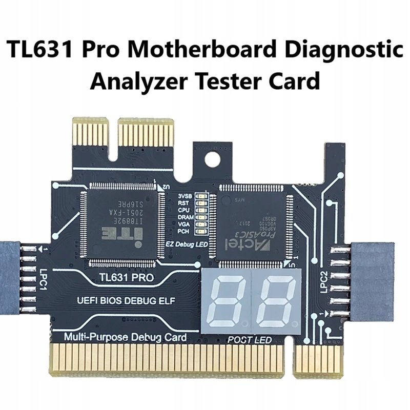 TL631 Pro Multifunction Desktop Laptop LPC-DEBUG Post Card PCI PCI-E Mini Marka inny
