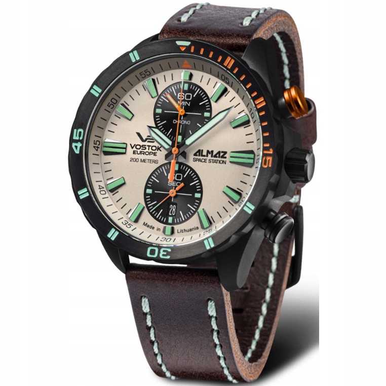 Pánské Hodinky Vostok Europe 6S11-320C677 hnědé