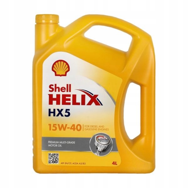 

Olej Shell Helix HX5 15W40 4L Api Sn/cf Acea A3/B3