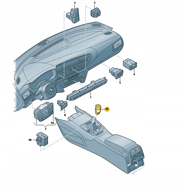 Кнопка start стоп сигнал Audi OEg1905217a