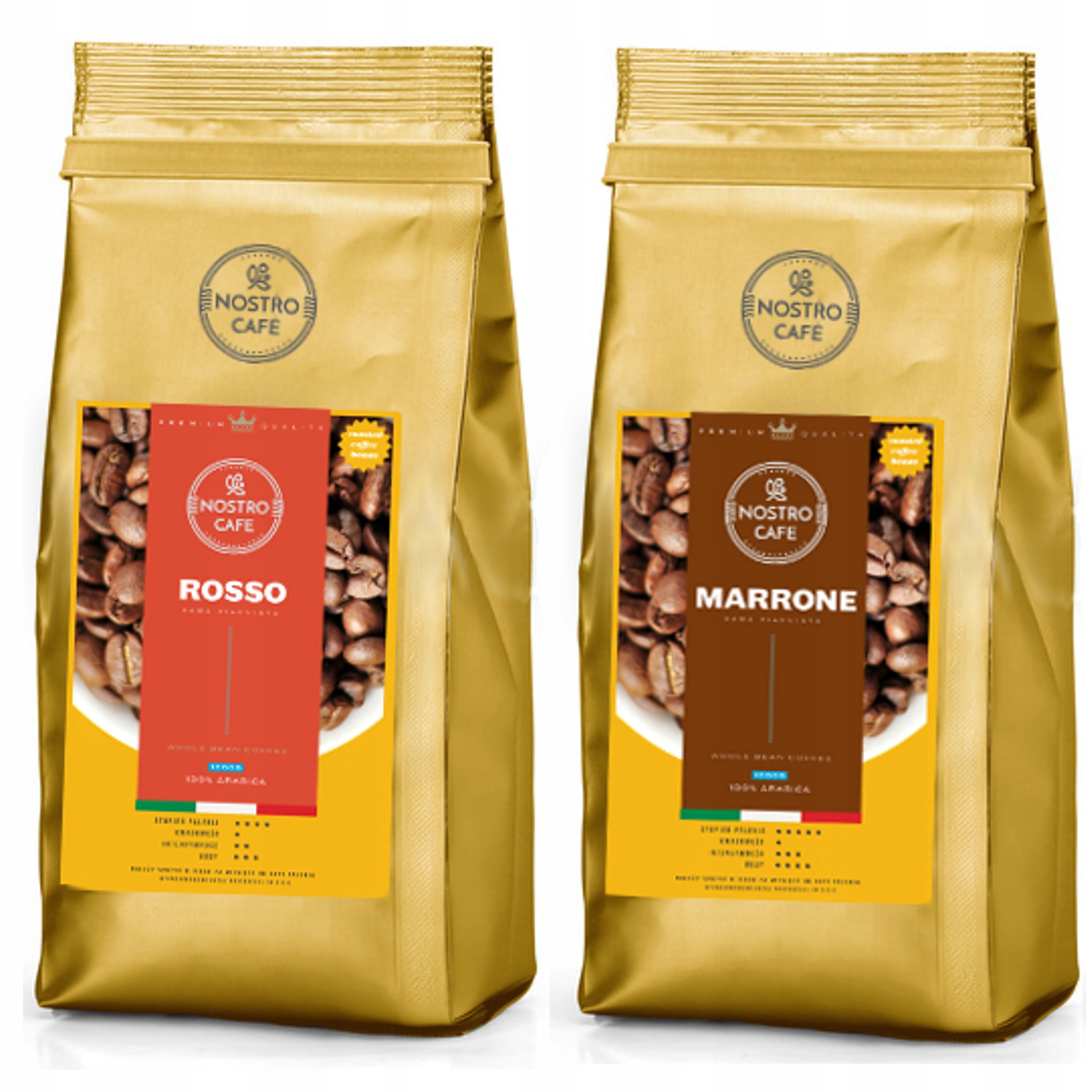 Levně Káva Zrnková Rosso, Marrone 2KG Čerstvě pražená