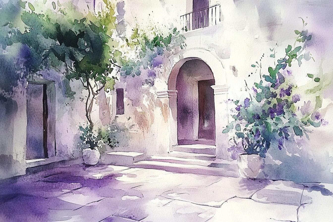 Obraz Na Plátně Canvas Architektura Jižní Nádvoří Arkáda Dům 120x80