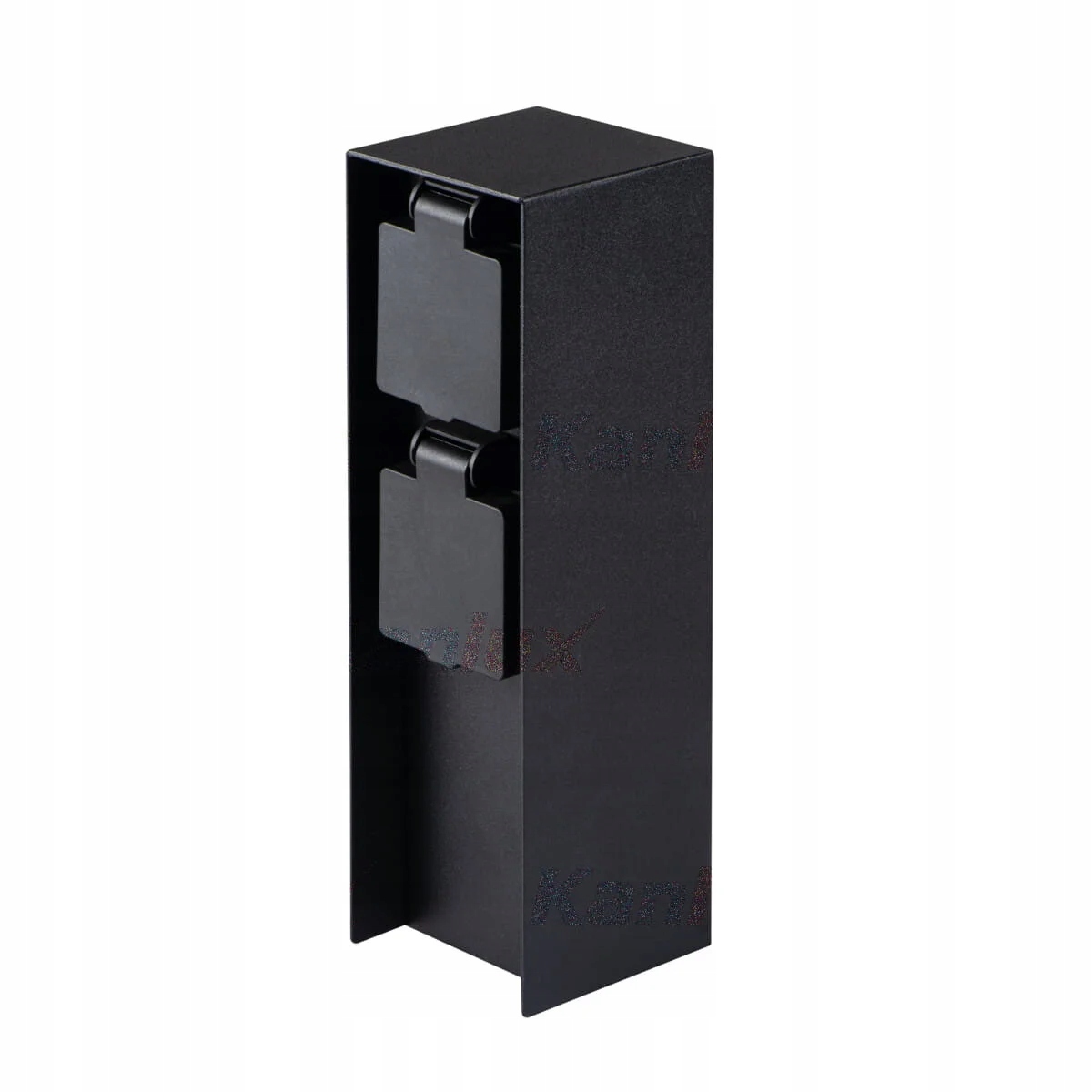 Elektrický zahradní sloupek s 2x zásuvkou 23 cm antracit IP44 Kanlux