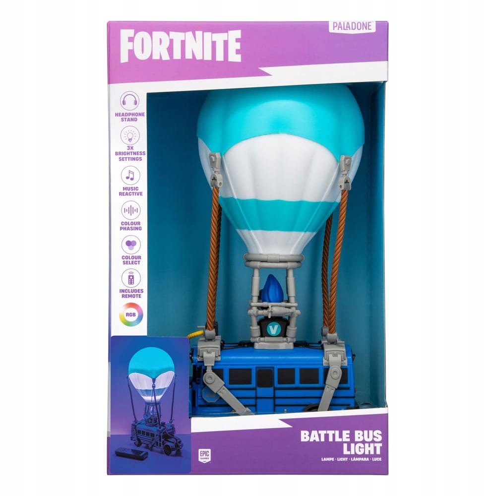 Fortnite Diorama Světlo Battle Bus (Bojový Autobus)