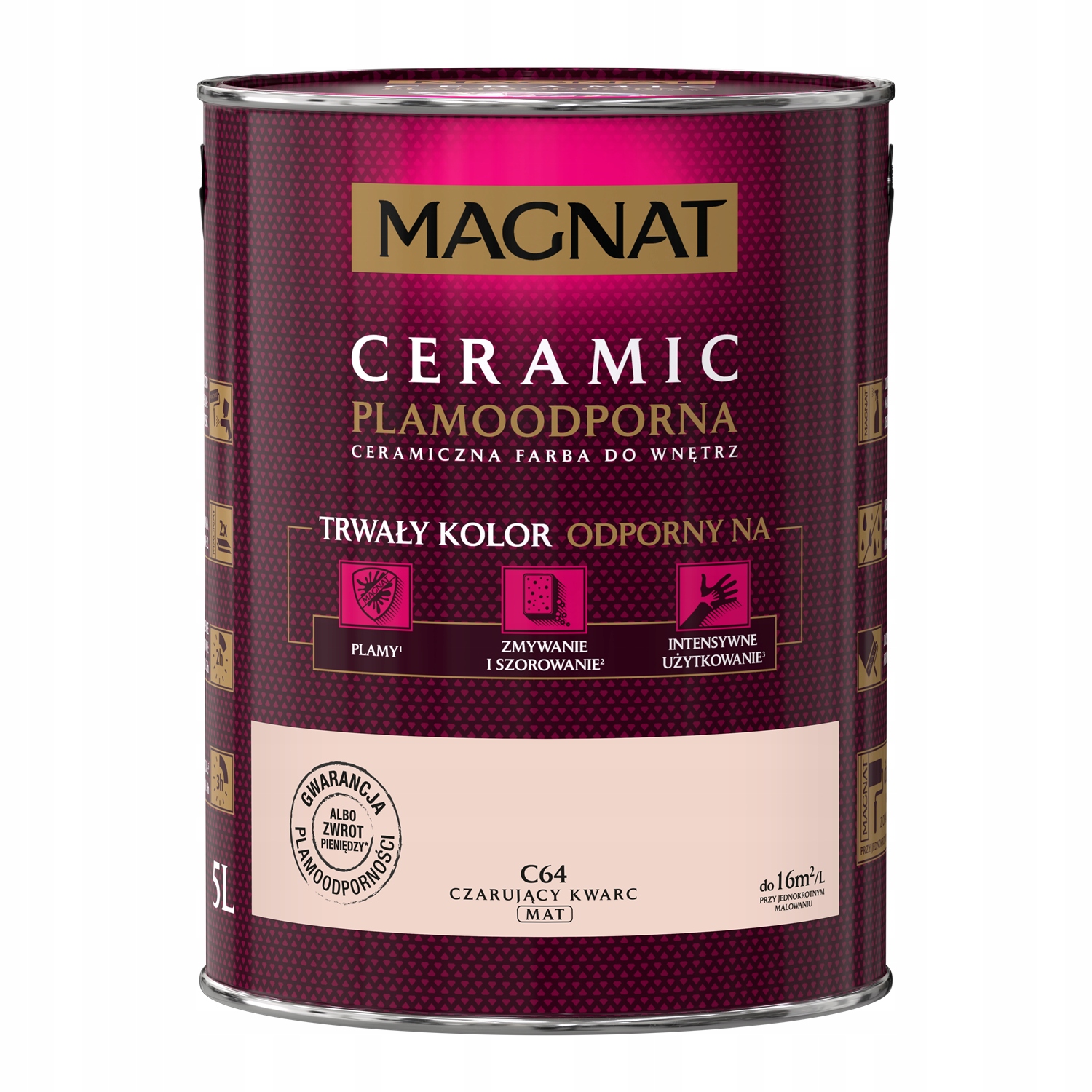 

Farba Magnat Ceramic 5L C64 Czarujący Kwarc
