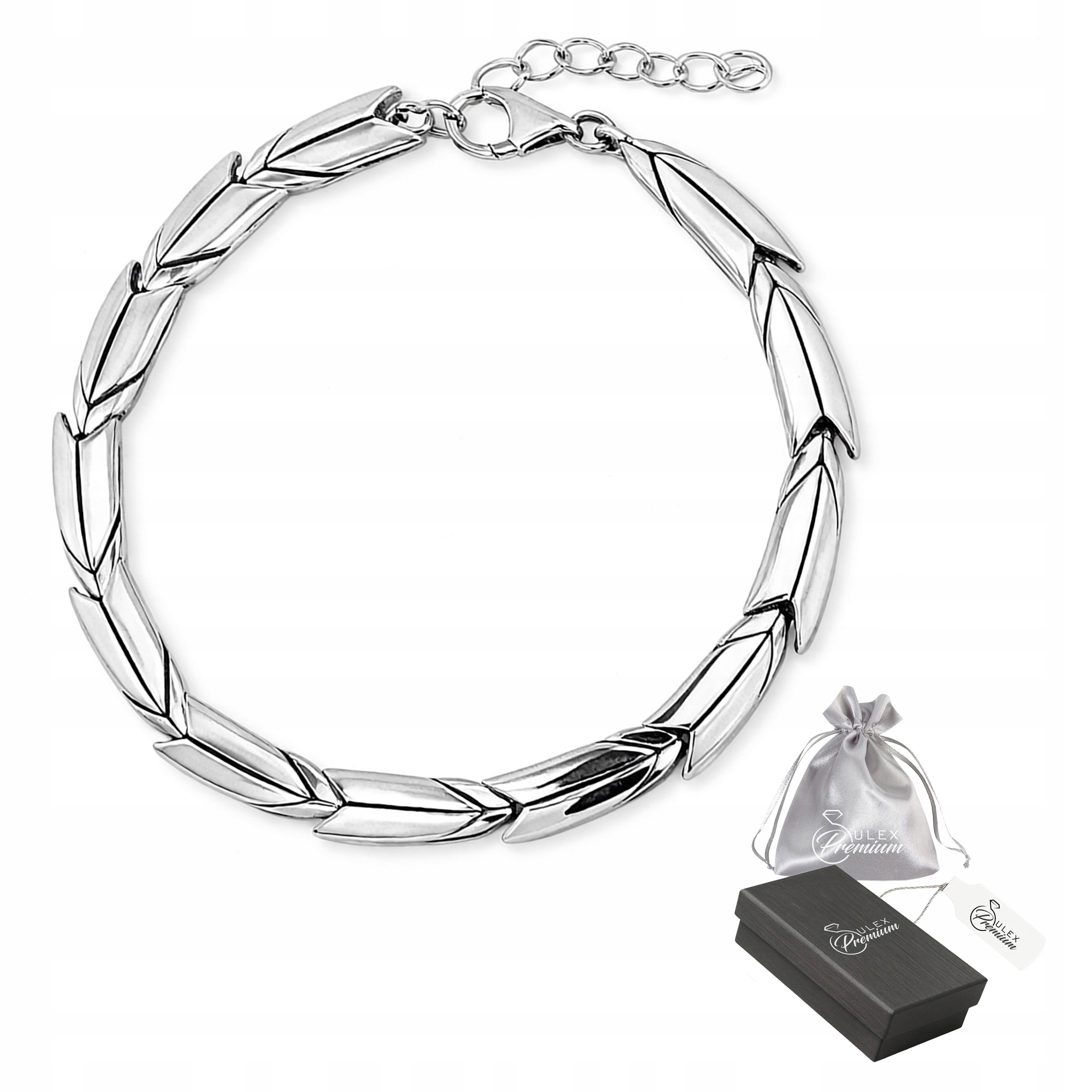 Stříbrný náramek ryzost 925 Elegantní designový, minimalistický pro ni