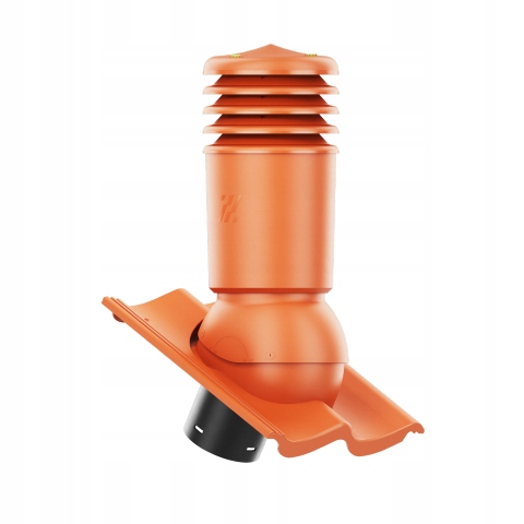 větrací komín Izolovaný HiVent fi125 Creaton Goteborg Červený