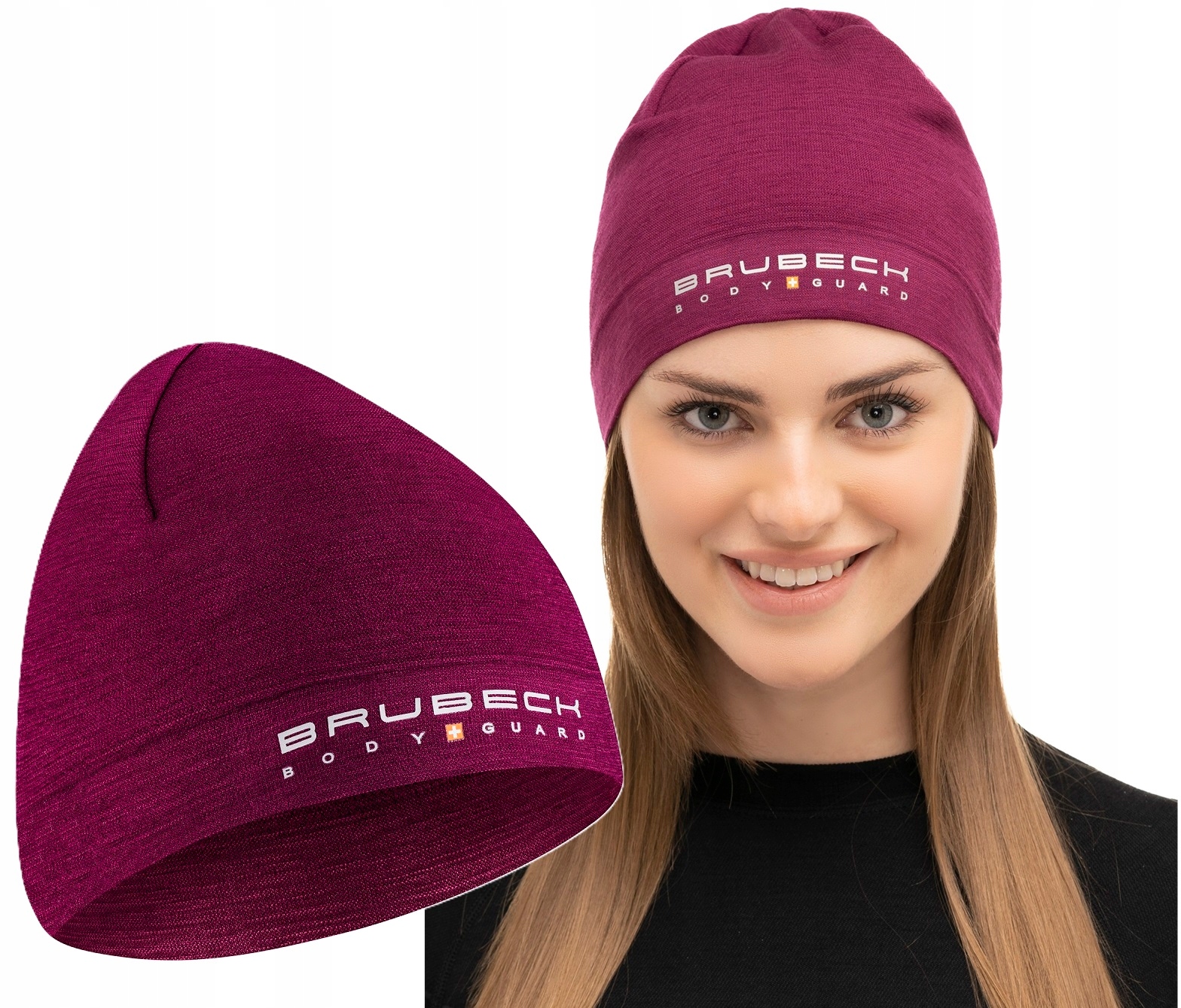 Zimowa Czapka Z Wełny Merino Brubeck Wool Męska Damska Ciepła Oddychająca