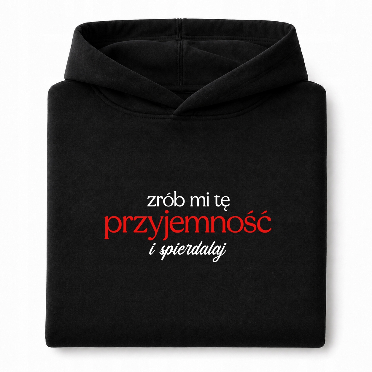 Mikina Černá S Kapucí S Výšivkou, Udělej MI Radost M