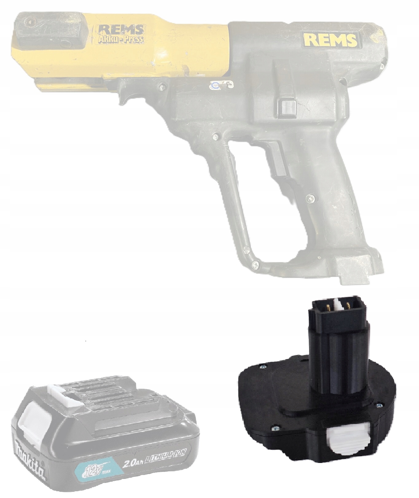 Adapter baterii Rems Roller 12V na Makita 12V