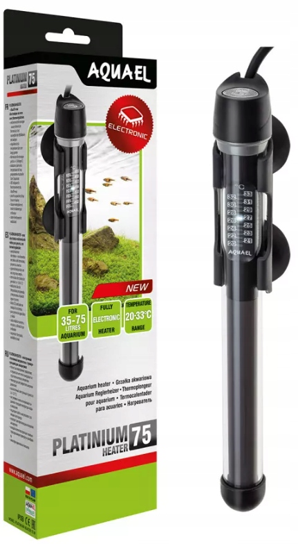 Levně Platinium Heater 75 W akvarijní ohřívač do akvária 35-75 L Aquael 1 ks