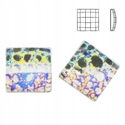 2493 MM 10 Swarovski Chessboard Fb White Patina F