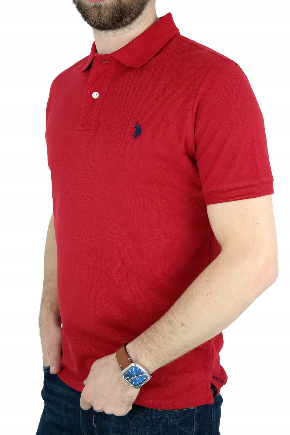 

U.s. Polo Assn. T-Shirt Polo męski czerwony XL