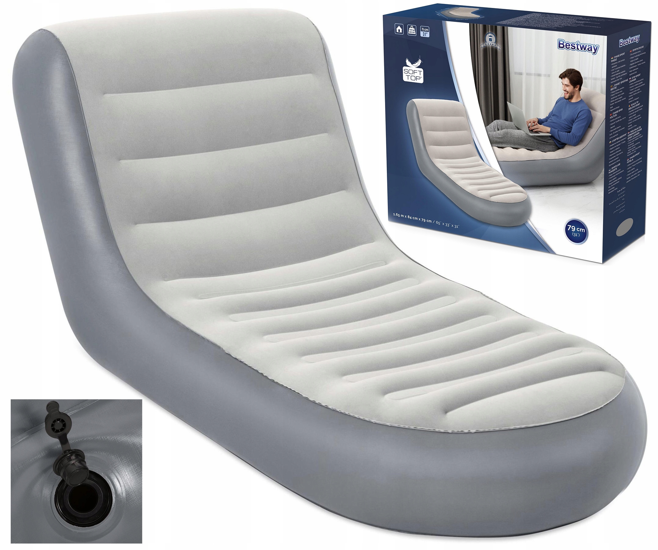 

Materac Dmuchany Bestway 75064 (165x84x79cm)