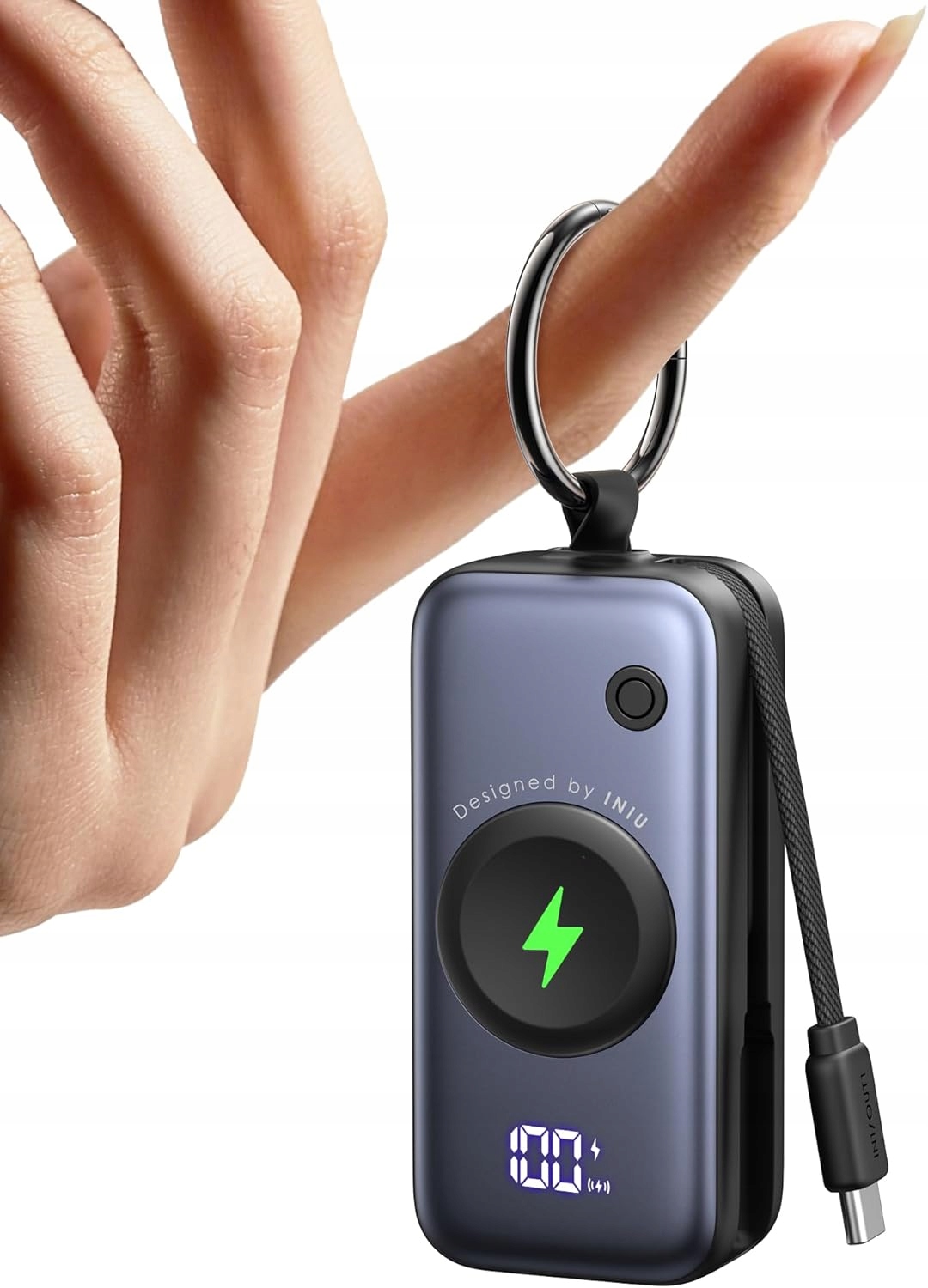 Powerbanka 5000 mAh 20W Usb-c Kompaktní S Klíčenkou