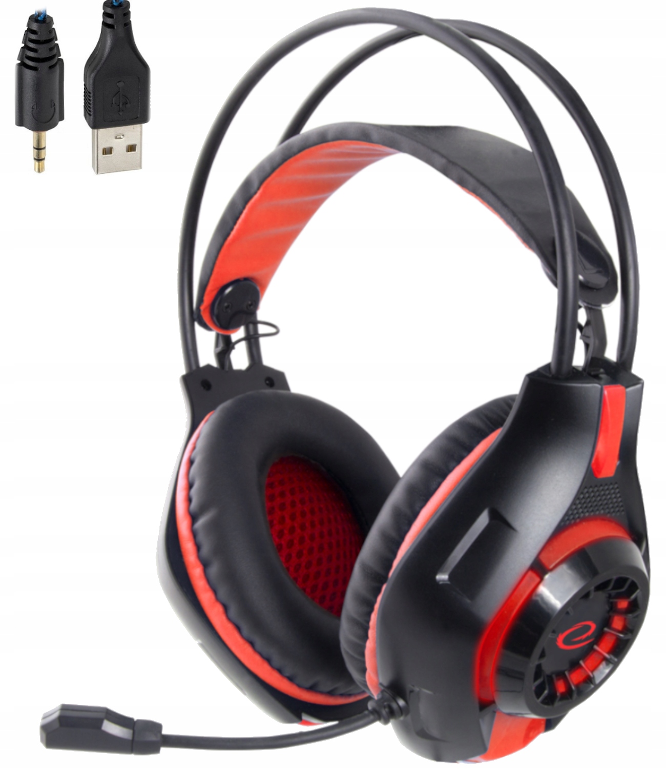 SŁUCHAWKI GAMINGOWE MIKROFON Dla GRACZA LED PC PS4