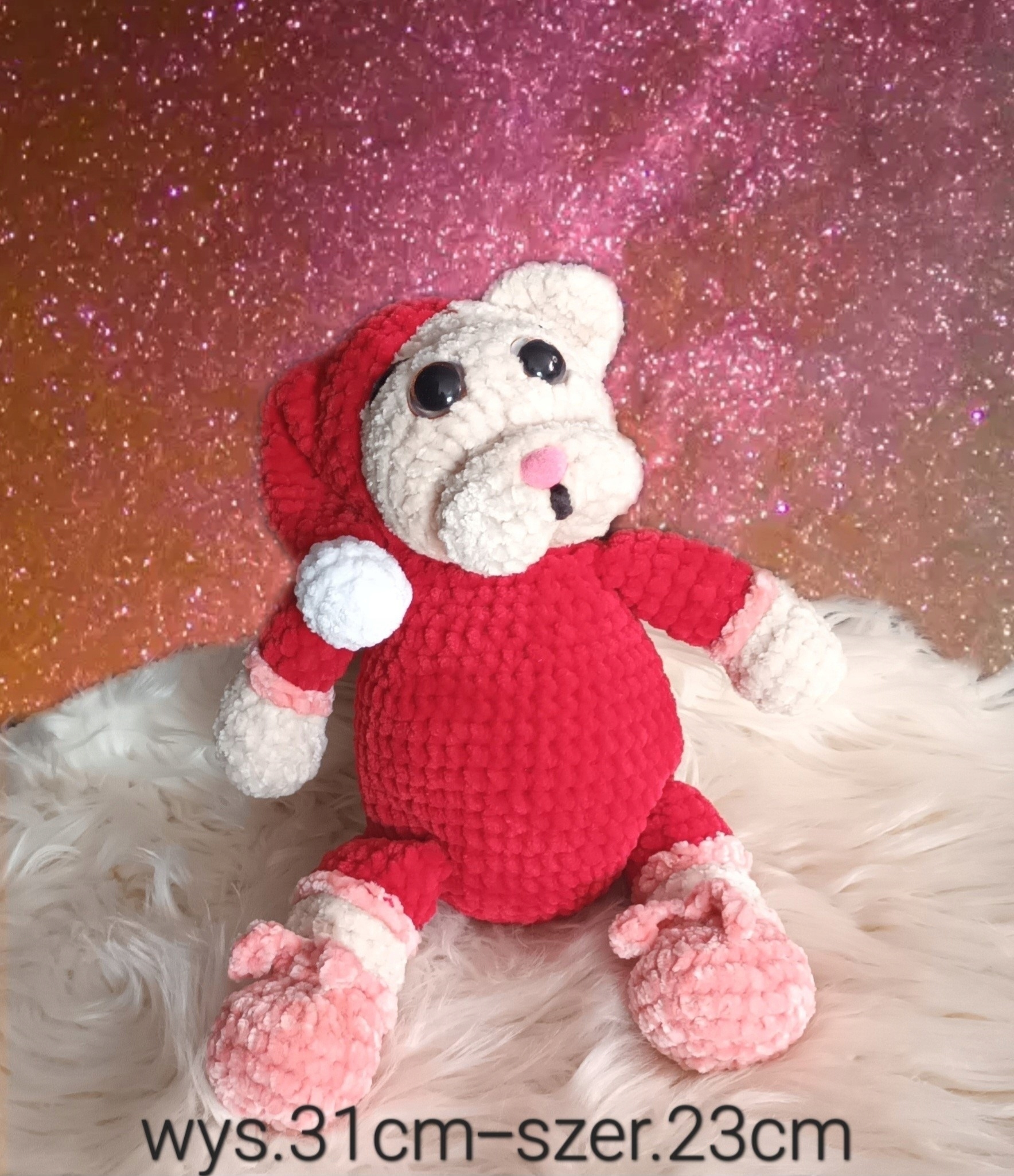 Plyšák na háčkování