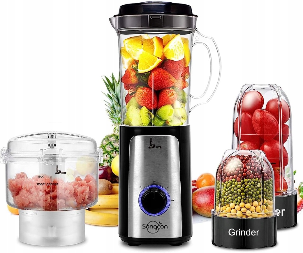 Sangcon Bledner Kuchyňský Robot 5v1 Rozdrtič 2 Rychlosti 350W