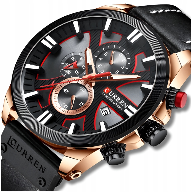 Pánské Hodinky Curren Klasické Elegantní Chronograf Datumovka 5 Barev