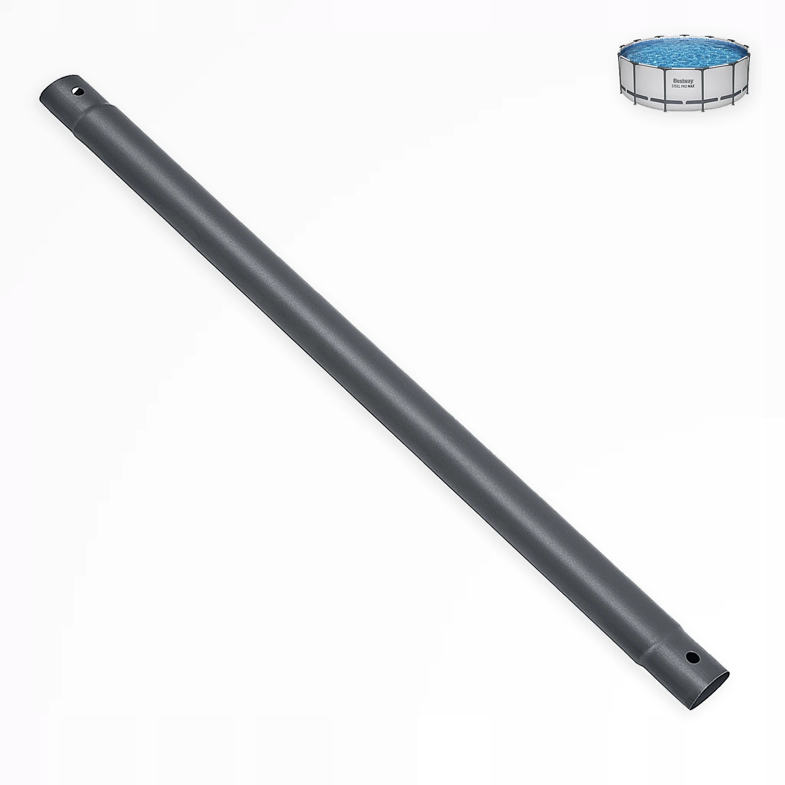 Rurka pozioma szara Bestway 5619S Steel Pro Max do basenu 396x122cm nowa