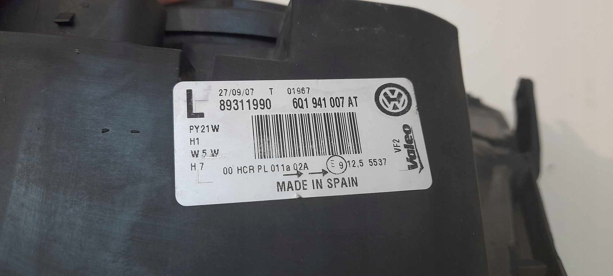 light left front VW POLO LIFT 9N 2005-2010 6Q1941007AT