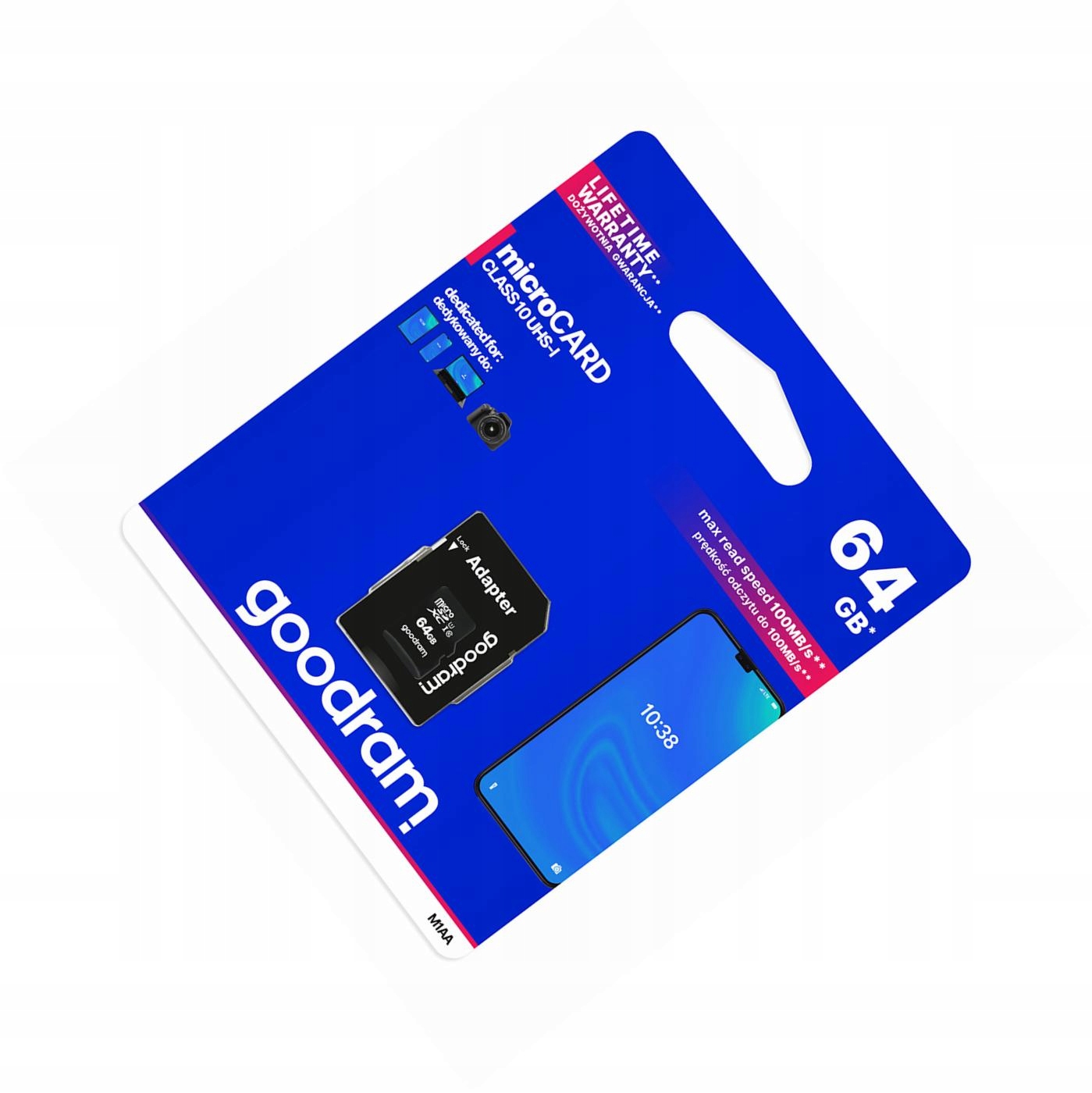 Karta pamięci 64GB microSD do telefonu szybka 10 Class z adapterem Sd