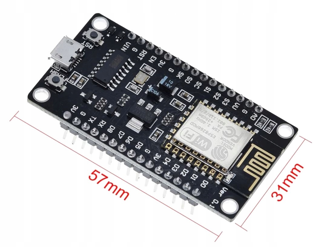 253 ESP8266 NodeMCU v3 WiFi 2.4GHz CH340 Arduino Stan opakowania oryginalne