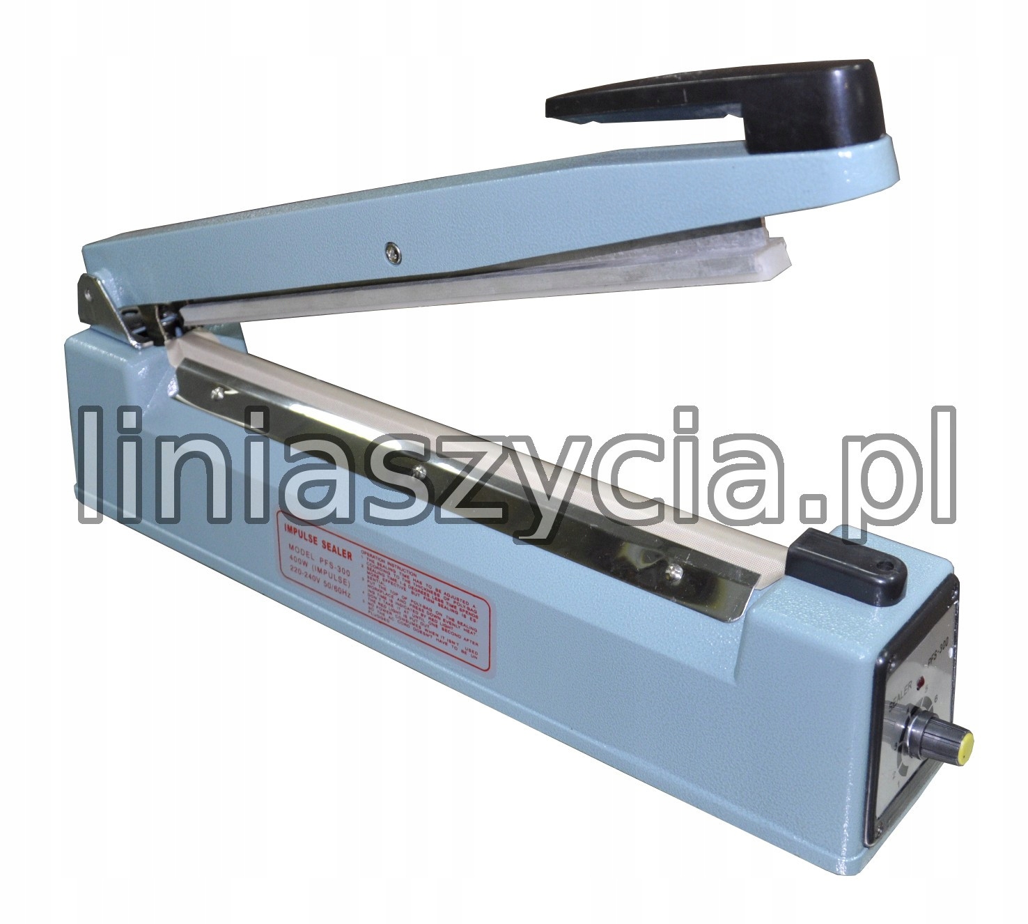 Zgrzewarka ręczna do woreczków z folii zgrzew 5mm PFS/FS-300K LINIA SZYCIA