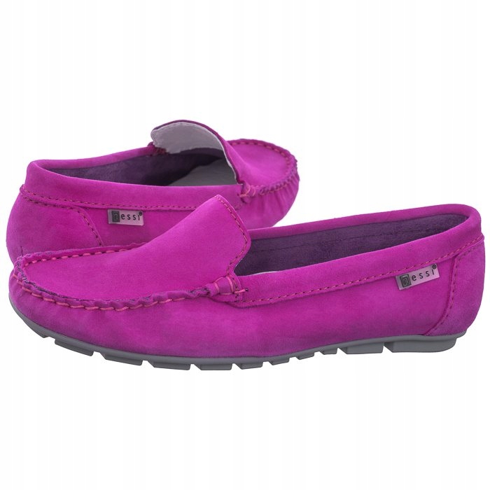 Dámské kožené mokasíny Nessi Fuchsia 17130_ 20 Růžové