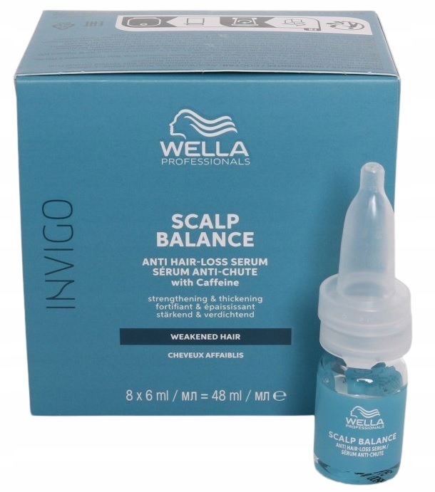 WELLA INVIGO SCALP BALANCE ANTI HAIR-LOSS SERUM AMPUŁKA Na Wypadanie 8x6ml